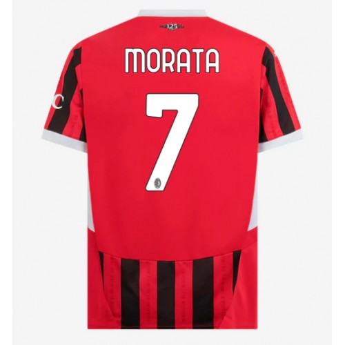 Dres AC Milan Alvaro Morata #7 Domaci 2024-25 Kratak Rukav